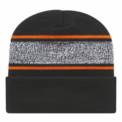 CAP AMERICA USA-Made Variegated Striped Cuffed Beanie RKV12 USA-Made Variegated Striped Cuffed Beanie Thumbnail