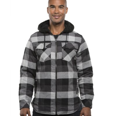 Burnside Men's Hooded Flannel Jacket B8620 Men's Hooded Flannel Jacket Thumbnail