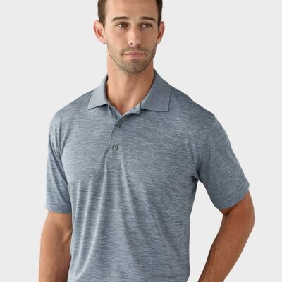 Paragon Men's Dakota Striated Heather Polo 130 Men's Dakota Striated Heather Polo Thumbnail