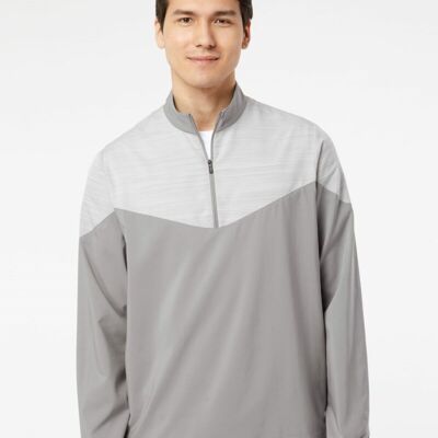 Adidas Heather Chevron Quarter-Zip Windshirt A546 Heather Chevron Quarter-Zip Windshirt Thumbnail