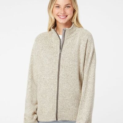 J. America Women's Traverse Full-Zip Sweater 8716 Women's Traverse Full-Zip Sweater Thumbnail