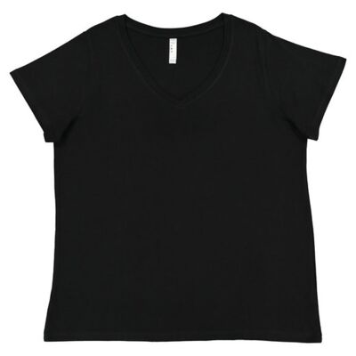 Live and Tell by LAT Ladies' Curvy V-Neck Fine Jersey T-Shirt 3817 Ladies' Curvy V-Neck Fine Jersey T-Shirt Thumbnail