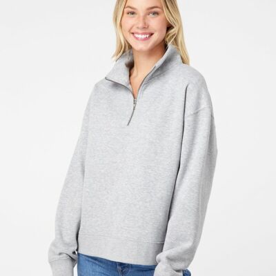 MV Sport Women's Sueded Fleece Quarter-Zip Sweatshirt W22713 Women's Sueded Fleece Quarter-Zip Sweatshirt Thumbnail