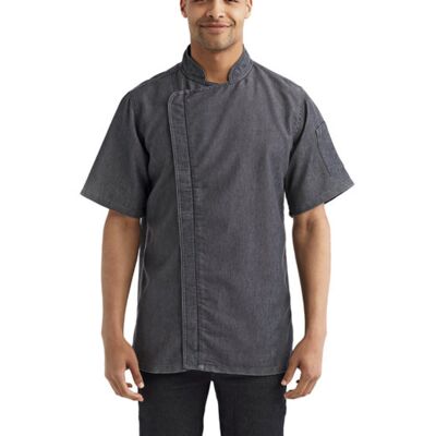 Artisan Collection by Reprime Unisex Zip-Close Short Sleeve Chef's Coat RP906 Unisex Zip-Close Short Sleeve Chef's Coat Thumbnail