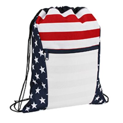 OAD Patriotic Drawstring Bag OAD5050 Patriotic Drawstring Bag Thumbnail