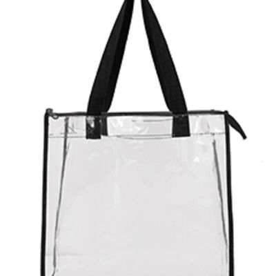 OAD Clear Tote with Gusseted And Zippered Top OAD5006 Clear Tote with Gusseted And Zippered Top Thumbnail