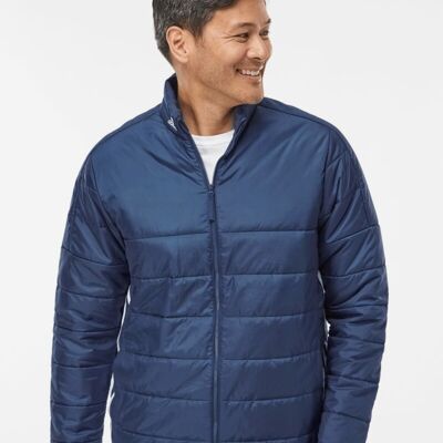 Adidas Men's 3-Stripes Puffer Full-Zip Jacket A570 Men's 3-Stripes Puffer Full-Zip Jacket Thumbnail