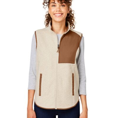 North End Ladies' Aura Sweater Fleece Vest NE714W Ladies' Aura Sweater Fleece Vest Thumbnail