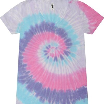 Tie-Dye Ladies' V-Neck T-Shirt 1075CD Ladies' V-Neck T-Shirt Thumbnail