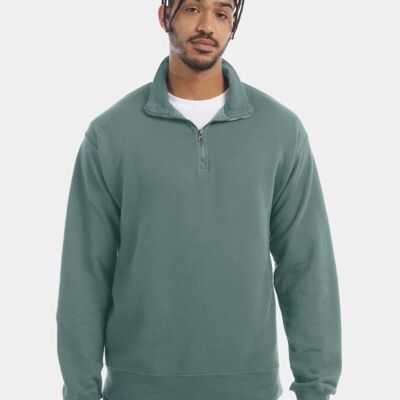 ComfortWash by Hanes Unisex Garment-Dyed Quarter-Zip Sweatshirt GDH425 Unisex Garment-Dyed Quarter-Zip Sweatshirt Thumbnail