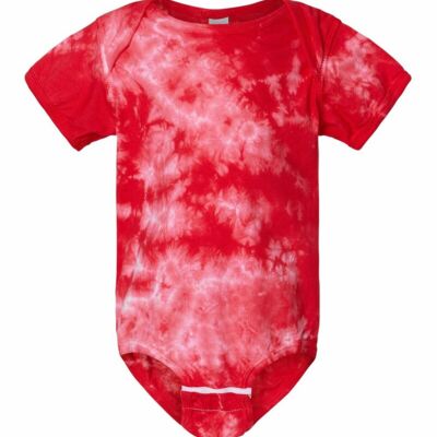 Dyenomite Infant Crystal Tie-Dyed Onesie 340CR Infant Crystal Tie-Dyed Onesie Thumbnail