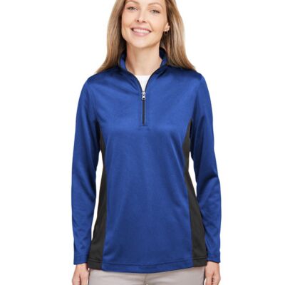 Harriton Ladies' Flash Snag Protection Plus IL Colorblock Quarter-Zip M786W Ladies' Flash Snag Protection Plus IL Colorblock Quarter-Zip Thumbnail
