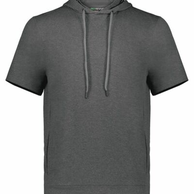 Holloway Men's Eco Revive™ Ventura Soft Knit Short Sleeve Hooded Sweatshirt 222505 Men's Eco Revive™ Ventura Soft Knit Short Sleeve Hooded Sweatshirt Thumbnail