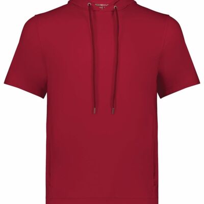 Holloway Youth Eco Reviveâ„¢ Ventura Soft Knit Short Sleeve Hooded Sweatshirt 222605 Youth Eco Reviveâ„¢ Ventura Soft Knit Short Sleeve Hooded Sweatshirt Thumbnail