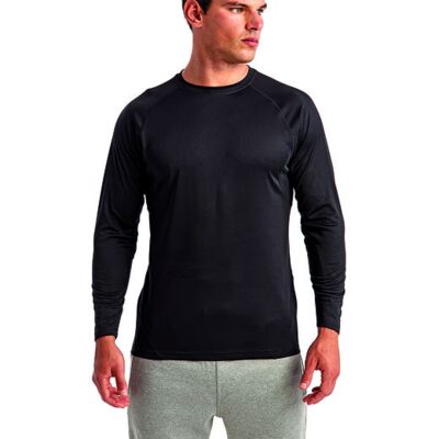 Unisex Panelled Long-Sleeve Tech T-Shirt Thumbnail