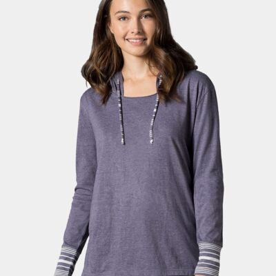 MV Sport Women's Heathered Jersey Hooded Tunic W19439 Women's Heathered Jersey Hooded Tunic Thumbnail