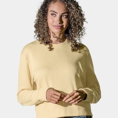 MV Sport Women's Romi Cloud Fleece Crop Crewneck Sweatshirt W22106 Women's Romi Cloud Fleece Crop Crewneck Sweatshirt Thumbnail