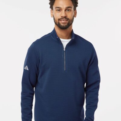 Adidas Men's Spacer Quarter-Zip Pullover A588 Men's Spacer Quarter-Zip Pullover Thumbnail