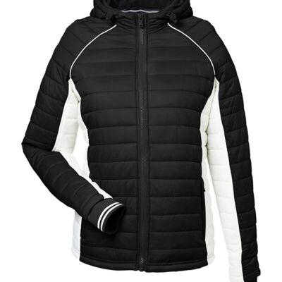 Nautica Women's l Mile Hooded Puffer Jacket N17187 Women's l Mile Hooded Puffer Jacket Thumbnail