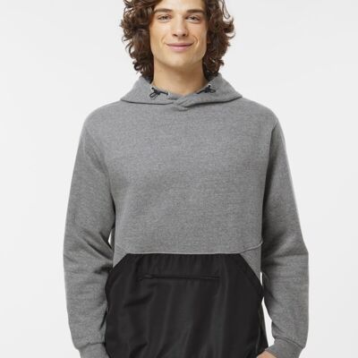 MV Sport Unisex Mixed Media Hooded Sweatshirt 23112 Unisex Mixed Media Hooded Sweatshirt Thumbnail