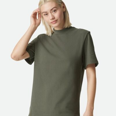 American Apparel Unisex Pique Mockneck Tee 1PQ Unisex Pique Mockneck Tee Thumbnail