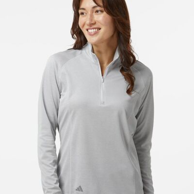 Adidas Women's Space Dyed Quarter-Zip Pullover A594 Women's Space Dyed Quarter-Zip Pullover Thumbnail