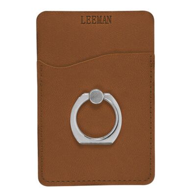 Leeman Tuscany™ Card Holder With Metal Ring Phone Stand LG-9378 Tuscany™ Card Holder With Metal Ring Phone Stand Thumbnail