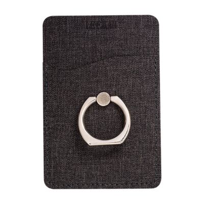 Leeman RFID Phone Pocket With Metal Ring Phone Stand LG-9397 RFID Phone Pocket With Metal Ring Phone Stand Thumbnail