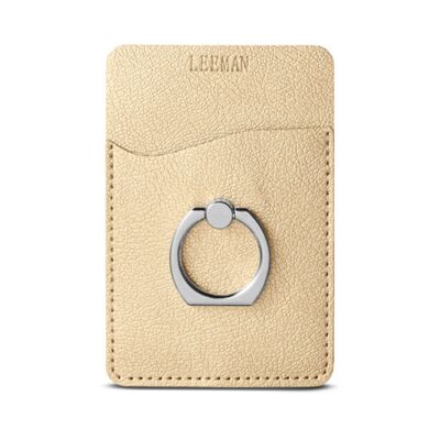 Leeman Shimmer Card Holder With Metal Ring Phone Stand LG257 Shimmer Card Holder With Metal Ring Phone Stand Thumbnail
