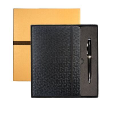 Leeman Tuscany™ Textured Journal And Executive Stylus Pen Set LG-9264 Tuscany™ Textured Journal And Executive Stylus Pen Set Thumbnail