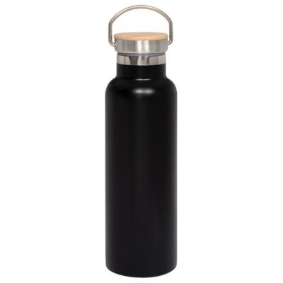 Prime Line 20oz Vacuum Insulated Water Bottle With Bamboo Lid PL-4205 20oz Vacuum Insulated Water Bottle With Bamboo Lid Thumbnail