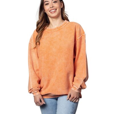 chicka-d Ladies' Corded Crew Sweatshirt 443CK Ladies' Corded Crew Sweatshirt Thumbnail
