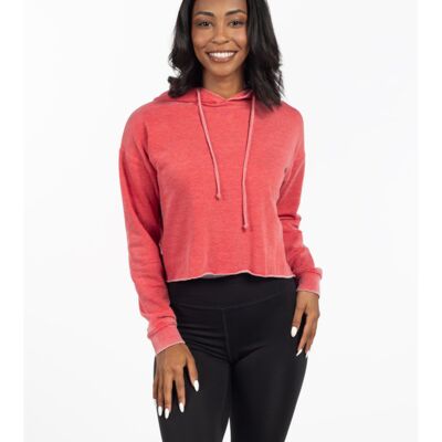 chicka-d Ladies' Burnout Campus Hooded Sweatshirt 450CK Ladies' Burnout Campus Hooded Sweatshirt Thumbnail