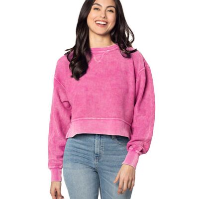 chicka-d Ladies' Corded Boxy Pullover 470 Ladies' Corded Boxy Pullover Thumbnail