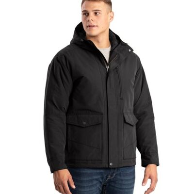 Berne Apparel Men's Highland Quilt-Lined Micro-Duck Hooded Jacket HJ67 Men's Highland Quilt-Lined Micro-Duck Hooded Jacket Thumbnail