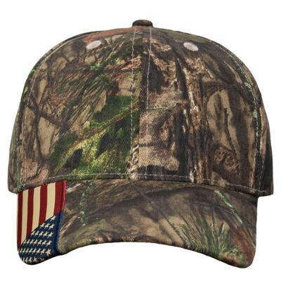 Kati Camo Woven USA Flag Cap LC350 Camo Woven USA Flag Cap Thumbnail