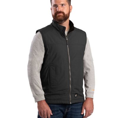 Berne Apparel Men's Heartland Fleece-Lined Ripstop Vest V817 Men's Heartland Fleece-Lined Ripstop Vest Thumbnail