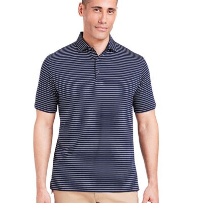TASC Performance Inc Men’s Cloud Lightweight Polo Brookline Stripe TM546Y Men’s Cloud Lightweight Polo Brookline Stripe Thumbnail