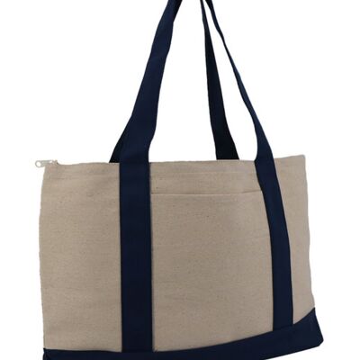Liberty Bags Large Zippered Cotton Canvas Tote 8862 Large Zippered Cotton Canvas Tote Thumbnail