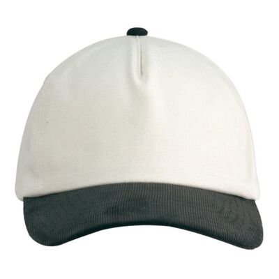 Big Accessories Two-Tone Corduroy Cap BA710 Two-Tone Corduroy Cap Thumbnail