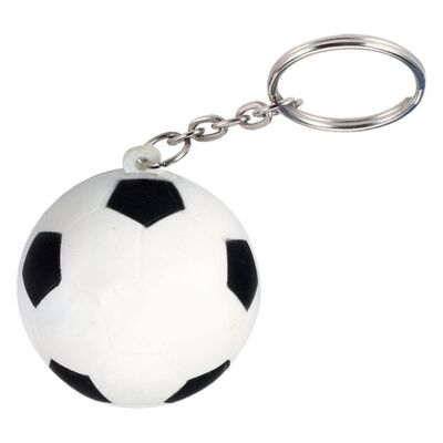 Soccer Ball Shape Stress Ball Keychain Thumbnail