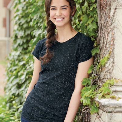 J. America Women’s Glitter T-Shirt 8138 Women’s Glitter T-Shirt Thumbnail