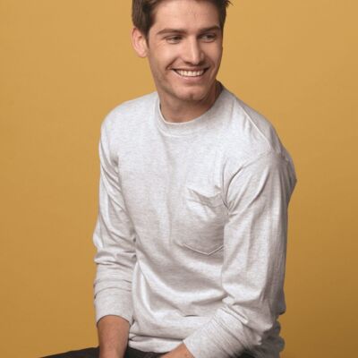 Bayside Unisex USA-Made Long Sleeve Pocket T-Shirt 8100 Unisex USA-Made Long Sleeve Pocket T-Shirt Thumbnail