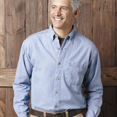 Sierra Pacific Men's Denim Shirt 3211 Men's Denim Shirt Thumbnail