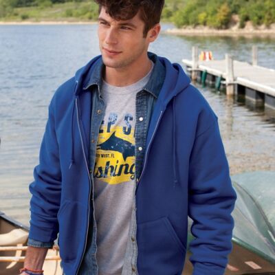 Jerzees Unisex Super Sweats NuBlend® Full-Zip Hooded Sweatshirt 4999MR Unisex Super Sweats NuBlend® Full-Zip Hooded Sweatshirt Thumbnail