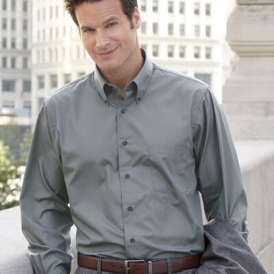 Van Heusen Men's Silky Poplin Shirt 13V0113 Men's Silky Poplin Shirt Thumbnail