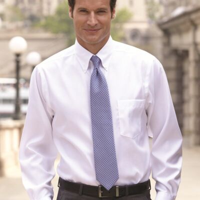 Van Heusen Men's Non-Iron Pinpoint Oxford Shirt 13V0143 Men's Non-Iron Pinpoint Oxford Shirt Thumbnail