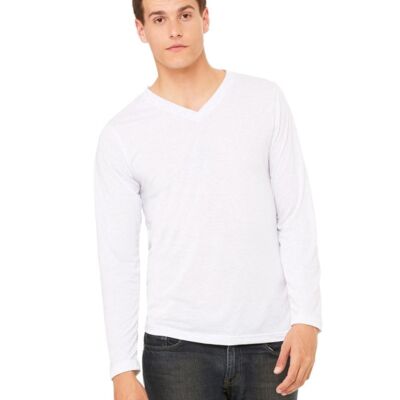 Bella + Canvas Unisex Long Sleeve V-Neck Tee 3425 Unisex Long Sleeve V-Neck Tee Thumbnail