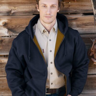 DRI DUCK Men's Tall Crossfire Heavyweight Power Fleece Hooded Jacket with Thermal Lining 7033T Men's Tall Crossfire Heavyweight Power Fleece Hooded Jacket with Thermal Lining Thumbnail