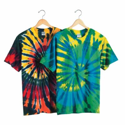 Dyenomite Multi-Color Cut-Spiral Tie-Dyed T-Shirt 200T2 Multi-Color Cut-Spiral Tie-Dyed T-Shirt Thumbnail